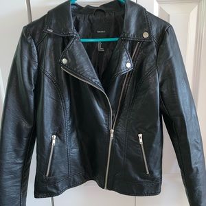 Black leather jacket